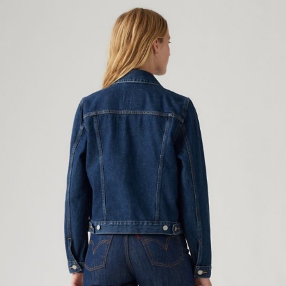 Levi’s The Original Trucker Jacket Authentic Blue Jean Denim Jacket Medium - Picture 2 of 14